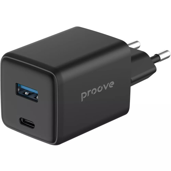 Адаптер живлення Proove Pocket GaN 45W (Type-C + USB), Black