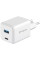 Адаптер живлення Proove Pocket GaN 45W (Type-C + USB), White (WCPG45110002)