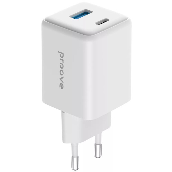 Адаптер живлення Proove Pocket GaN 45W (Type-C + USB), White (WCPG45110002)