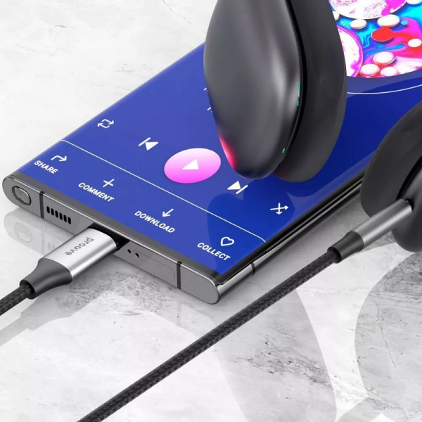 Кабель Proove SoundTrack Type-C to 3.5mm (1m), Black