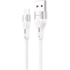 Кабель Proove Soft Silicone Micro USB 2.4A 1m Cable, White