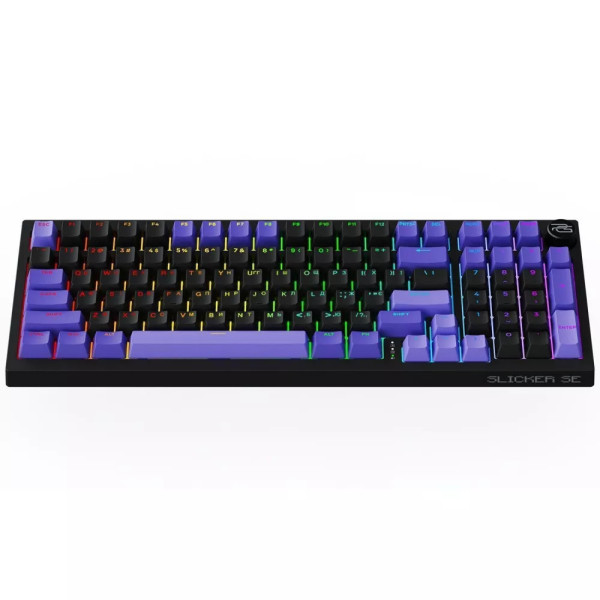 Клавиатура беспроводная Proove Gaming Slicker Special Edition (Ukraine Layout), Black/Purple (WKSLSE022401)