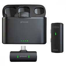 Беспроводной петличный микрофон Proove Demo Wireless Microphone Type-C, Black