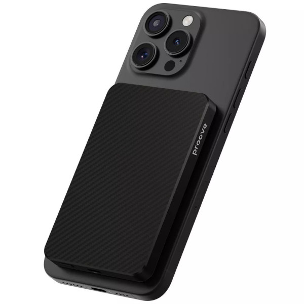 Внешний аккумулятор (павербанк) Proove Carbon Slim 20W 5000mAh, Black (PBCS20010001)