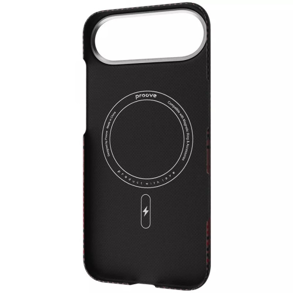 Чехол для смартфона Proove Carbon Slim with Magnetic Ring iPhone 17 Air, Black