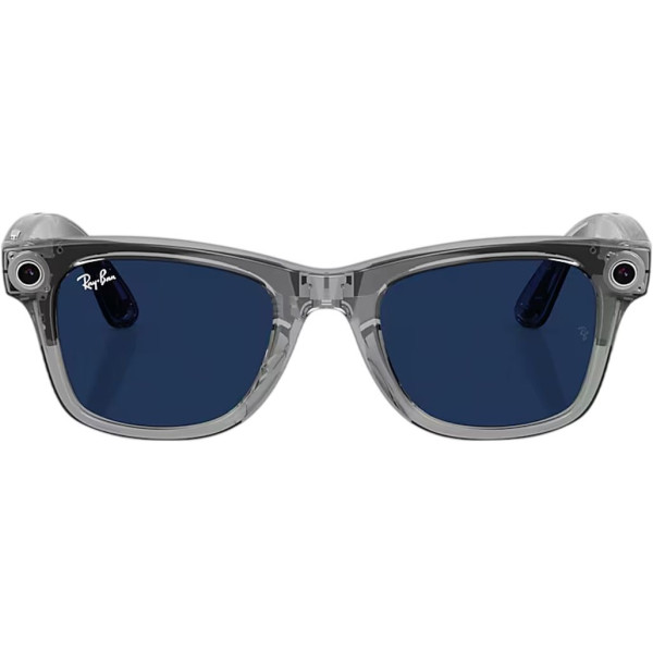 Смарт-очки Ray-Ban Meta Wayfarer Gen2 Standard Shiny Transparent Grey Frame/Clear Sapphire Lenses (RW4012 6840MF 50-22)