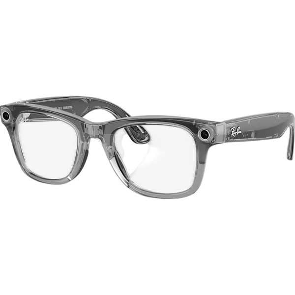 Смарт-очки Ray-Ban Meta Wayfarer Gen2 Standard Shiny Transparent Grey Frame/Clear Sapphire Lenses (RW4012 6840MF 50-22)