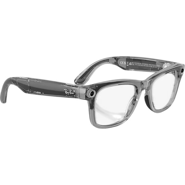 Смарт-очки Ray-Ban Meta Wayfarer Gen2 Standard Shiny Transparent Grey Frame/Clear Sapphire Lenses (RW4012 6840MF 50-22)