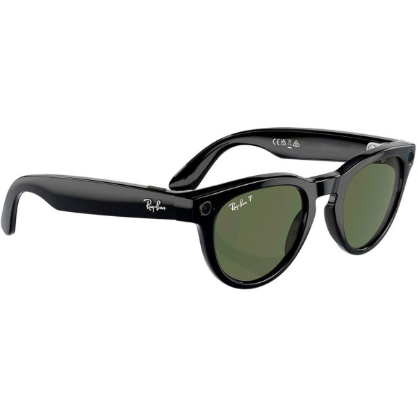 Смарт-очки Ray-Ban Meta Headliner Gen 2 Low Bridge Fit Standard Shiny Black Frame/G-15 GreenLenses (RW4013F 601/71 51-23)