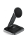 Беспроводная зарядка Satechi 2-in-1 Foldable Qi2 Wireless Charging Stand Space Gray (ST-Q21FM)