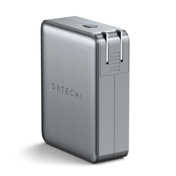 Мережевий зарядний пристрій Satechi 145W USB-C 4-Port PD GaN Travel Charger Space Gray (ST-W145GTM)
