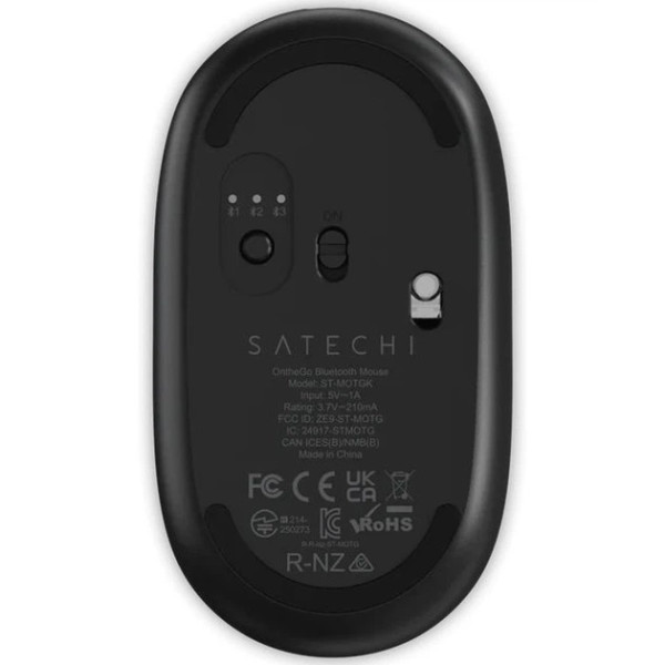 Беспроводная компьютерная мышь Satechi OntheGo Bluetooth Mouse Black (ST-MOTGK)