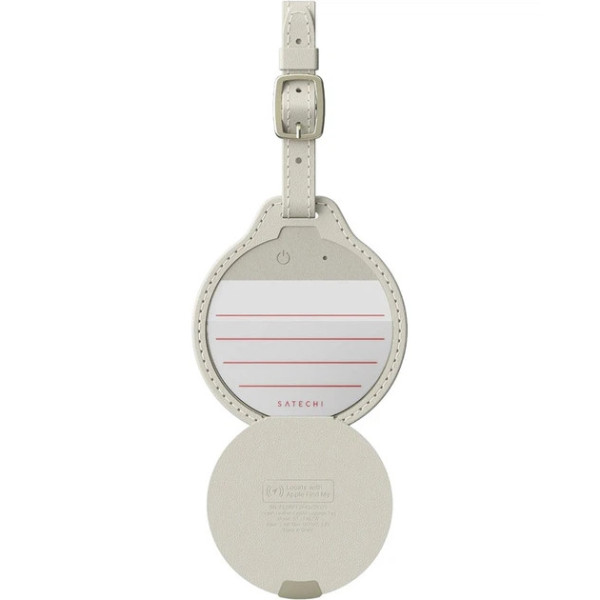 Багажна бирка-трекер Satechi Vegan Leather FindAll Luggage Tag Sand (ST-LFALTW)