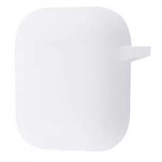 Силіконовий чохол Silicone Shine Case for AirPods, Silver/White