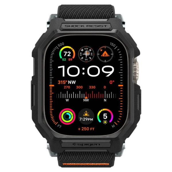 Чехол с ремешком Spigen Lite Fit Pro для Apple Watch Ultra 3/2/1 (49 mm), Matte Black (ACS07104)