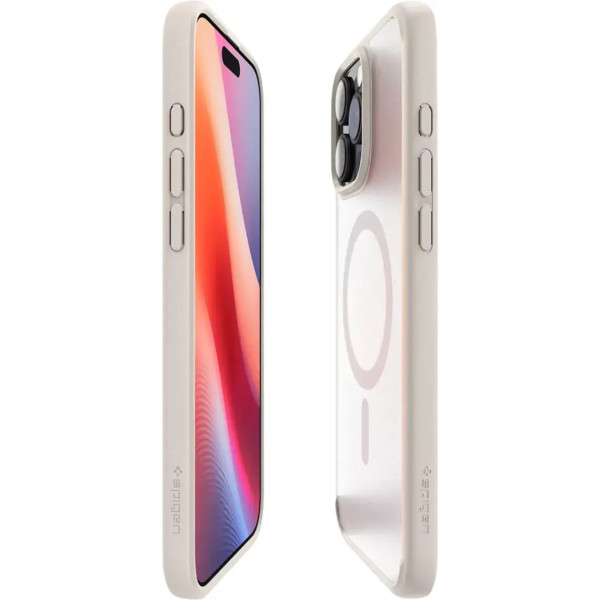 Чехол для смартфона Spigen Ultra Hybrid Mag for iPhone 16 Pro Max, Frost Natural Titanium (ACS08382)