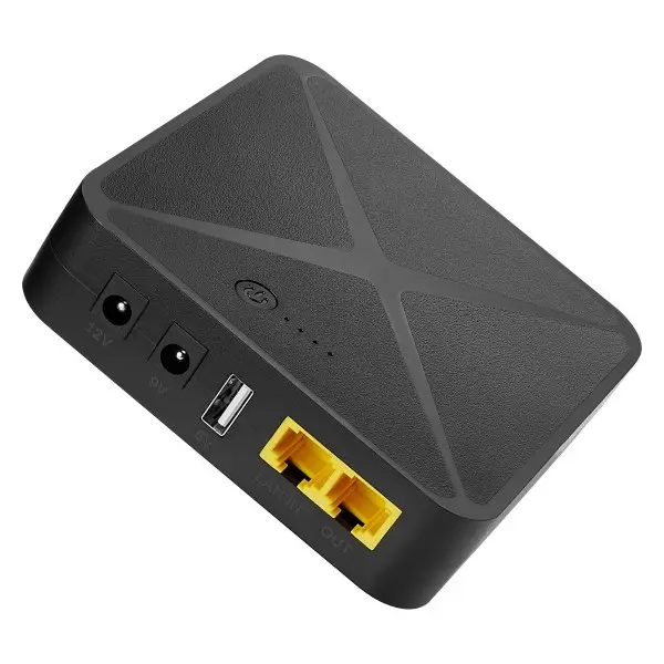 Источник бесперебойного питания ИБП Sunrex WIFI UPS POE02 8000mAh 24W, Black