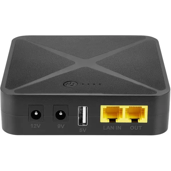 Источник бесперебойного питания ИБП Sunrex WIFI UPS POE02 8000mAh 24W, Black