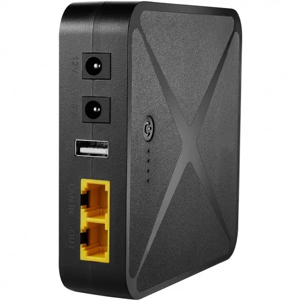 Источник бесперебойного питания ИБП Sunrex WIFI UPS POE02 8000mAh 24W, Black