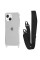 Чехол накладка WAVE Clear Case with Strap iPhone 15, Black