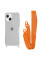 Чехол накладка WAVE Clear Case with Strap iPhone 15, Orange