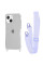 Чехол накладка WAVE Clear Case with Strap iPhone 14, Light Purple