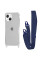 Чехол накладка WAVE Clear Case with Strap iPhone 15, Midnight Blue