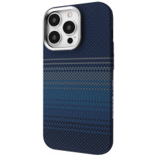 Чехол для смартфона WAVE Gleam Case with Magnetic Ring iPhone 16 Pro, Blue Stripes