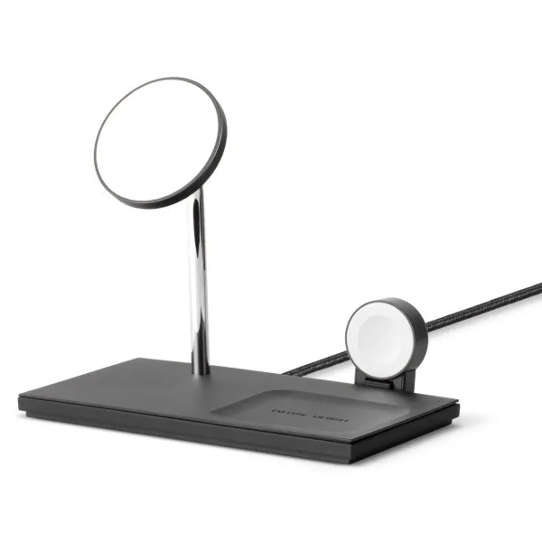 Беспроводная зарядка Native Union Snap 3-in-1 Magnetic Wireless Charger, Black (SNAP-3IN1-BLK-EU)