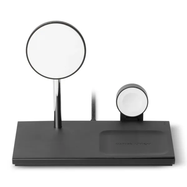 Беспроводная зарядка Native Union Snap 3-in-1 Magnetic Wireless Charger, Black (SNAP-3IN1-BLK-EU)