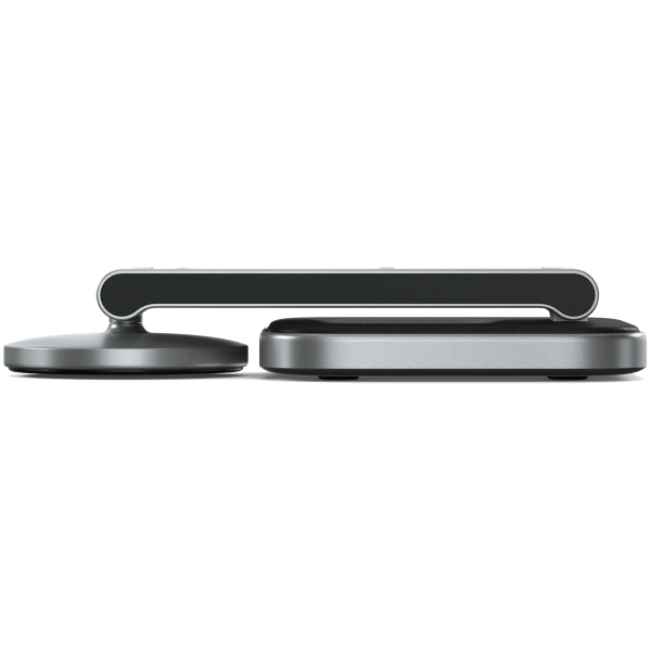 Беспроводная зарядка Satechi 3-in-1 Foldable Qi2 Wireless Charging Stand, Space Gray (ST-Q31FM-EA)