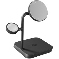 Беспроводное зарядное устройство Zens 4-in-1 MagSafe + Watch Wireless Charging Station, Black (ZEAPDC01/00)