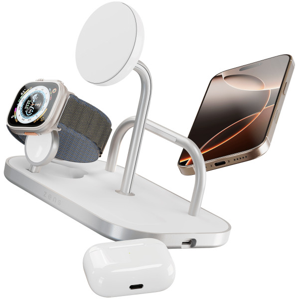 Беспроводная зарядка Zens 4-in-1 Wireless Charger White (ZEDC29W/00)