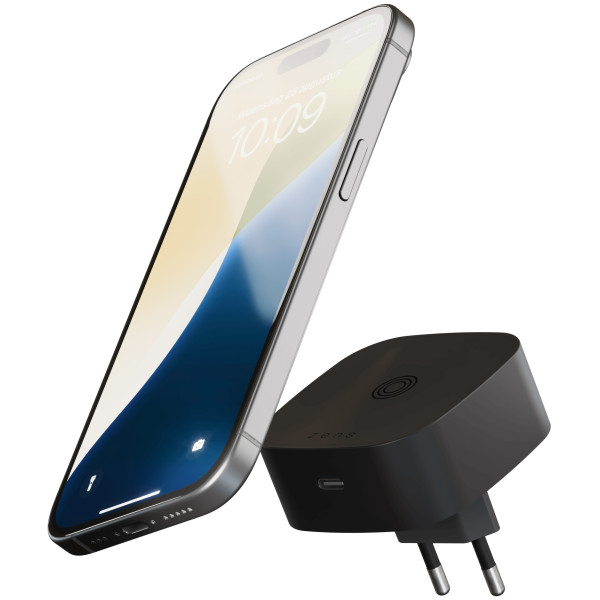 Адаптер беспроводной зарядки Zens Wireless Charging Adapter Black (ZESC18B/00)