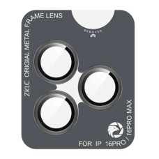 Защитное стекло для камеры ZK Lens Protection Glass iPhone 16 Pro/16 Pro Max, Black