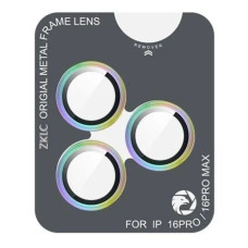 Защитное стекло для камеры ZK Lens Protection Glass iPhone 16 Pro/16 Pro Max, Rainbow