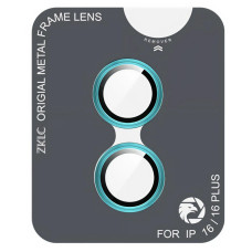 Защитное стекло для камеры ZK Lens Protection Glass iPhone 16/16 Plus, Green