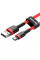 Кабель Baseus Cafule Cable USB to Type-C 3A 0.5m, Red/Black