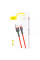 Кабель Baseus Cafule Cable USB to Type-C 3A 0.5m, Red/Black