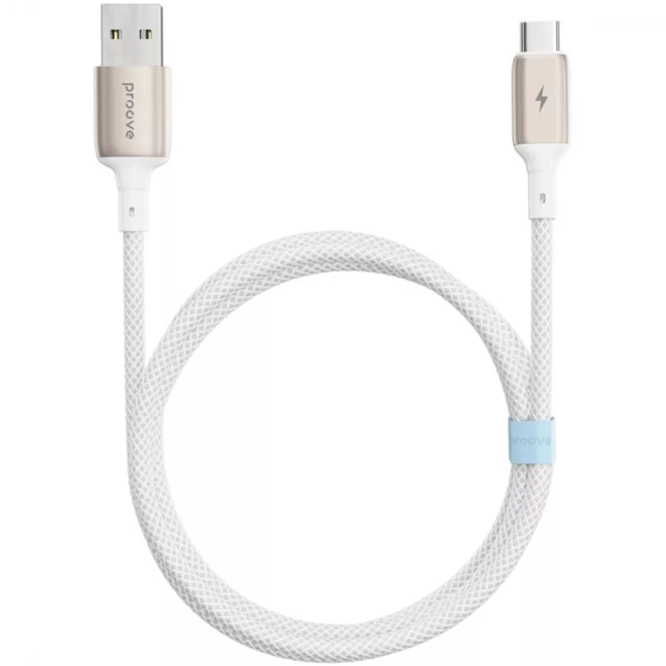 Кабель Proove USB to USB-C Dense Metal 2.4A 1m White (CCDM20001202)