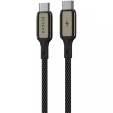 Кабель Proove Dense Metal Type-C to Type-C 60W 1m, Black