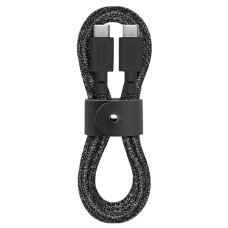 Кабель синхронизации Native Union Belt Cable USB-C to USB-C Cosmos Black (1.2 m) (BELT-C-CS-BLK-2-NP)