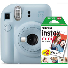 Фотокамера мгновенной печати Fujifilm Instax Mini 12, Pastel Blue + пленка 20 шт (16806092)