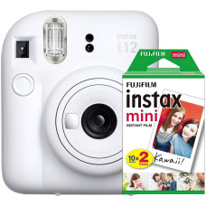 Фотокамера мгновенной печати Fujifilm Instax Mini 12 Clay White + пленка 20 шт (16806121)