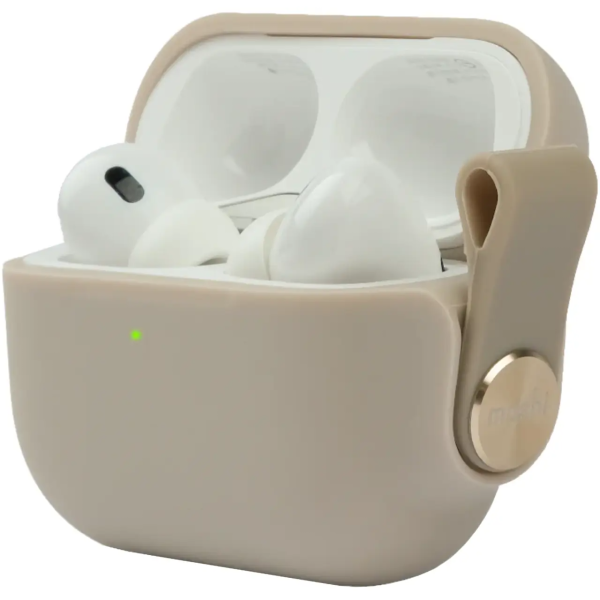 Чехол для наушников Moshi Pebbo Protective Case Savanna Beige for Airpods Pro 2nd Gen (99MO123165)