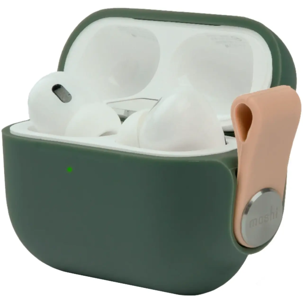Чехол для наушников Moshi Pebbo Protective Case Mint Green for Airpods Pro 2nd Gen (99MO123845)