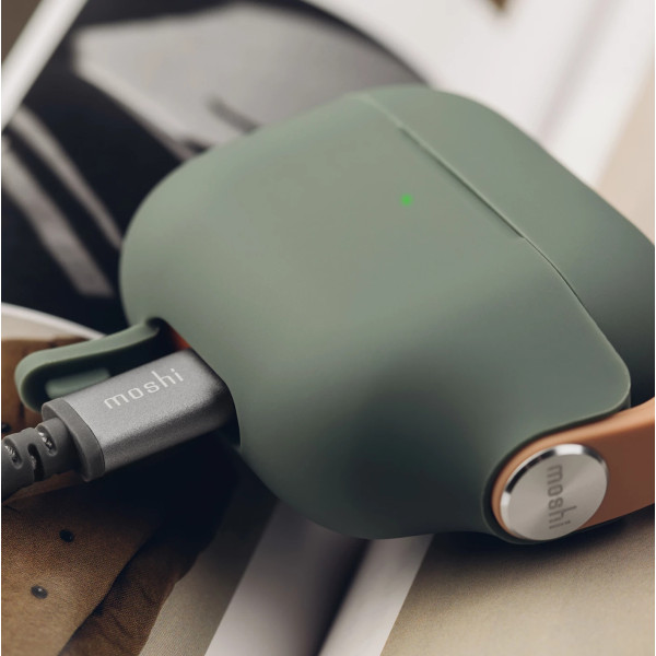 Чехол для наушников Moshi Pebbo Case for Airpods 3rd Gen, Mint Green (99MO123843)