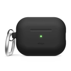 Чехол для наушников с карабином Elago Silicone Hang Case Black for Airpods Pro 2nd Gen (EAPP2SC-ORHA-BK, EAPP2CSC-ORHA-BK)