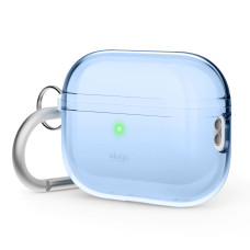 Чехол для навушників з карабіном Elago Clear Hang Case Aqua Blue for Airpods Pro 2nd Gen (EAPP2CL-HANG-ABL)