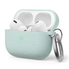 Чехол для наушников с карабином Elago Liquid Hybrid Hang Case Mint for Airpods Pro 2nd Gen (EAPP2RH-HANG-MT)